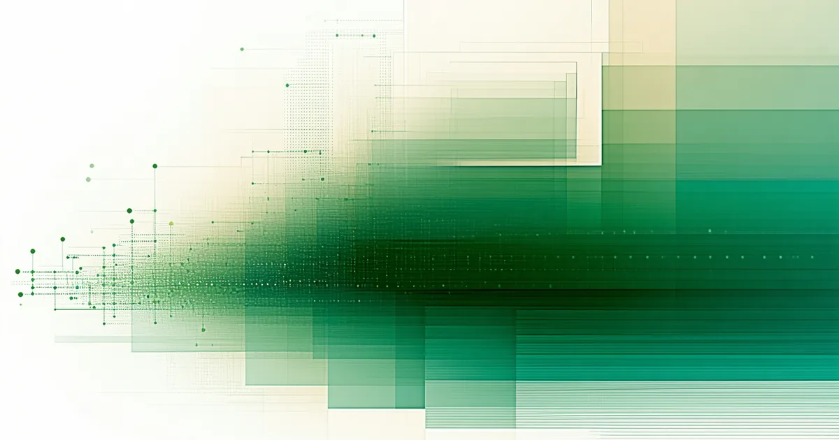 Abstract visualization of ESRS E1 climate disclosure documentation structure